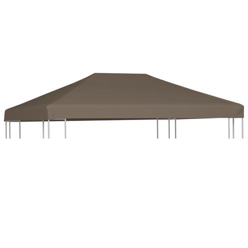 vidaXL Prieeldak 310 g/m² 3x4 m taupe, Tuin en Terras, Partytenten, Nieuw, Verzenden