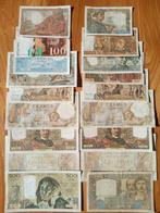 Frankrijk. - 18 Banknotes - Various Dates (Zonder