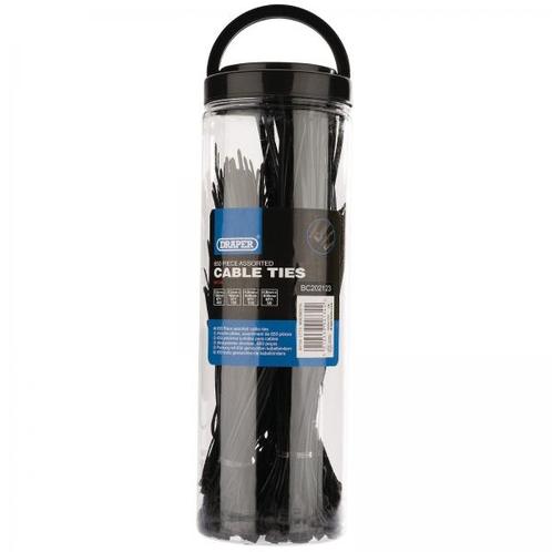 Kabelbandjes tie wraps assortiment 650 delig (Electra), Auto diversen, Autogereedschap, Nieuw, Verzenden