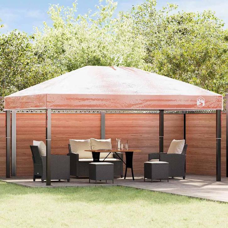 vidaXL Gazebo Dekking Vervanging Doorzichtig 400 x 300 x 32, Tuin en Terras, Partytenten, Nieuw, Verzenden