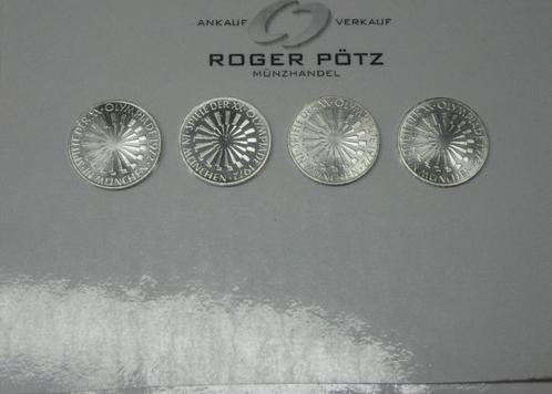 40 Dm 4 x 10 Dm 1972 Olympiade Duitsland Spirale Muenchen..., Postzegels en Munten, Munten | Europa | Niet-Euromunten, Verzenden