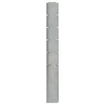 Schanskorfpaal 160 cm gegalvaniseerd staal zilverkleurig, Nieuw, Verzenden