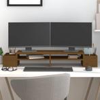 vidaXL Monitorstandaard 100x27,5x15 cm massief grenenhout, Verzenden, Nieuw
