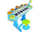 Speelgoedkeyboard piano - incl. drums - microfoon - krukje, Gebruikt, Ophalen of Verzenden