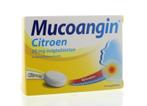 Mucoangin - citroen - suikervrij - 18 zuigtabletten, Verzenden, Nieuw