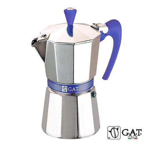 G.A.T. Italia Betty Percolator Blauw 3 kops, Witgoed en Apparatuur, Koffiezetapparaten, 2 tot 4 kopjes, Nieuw, Koffiebonen, Combi