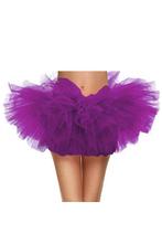 Korte Tutu Paars Tule Rokje XS S M Paarse Petticoat Rok Dame, Ophalen of Verzenden, Nieuw, Carnaval, Kleding