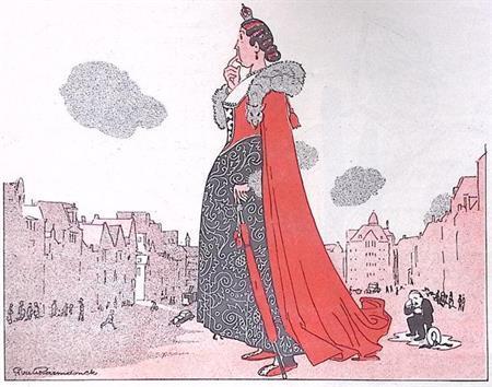 Spotprent over de demping van de Rokin in Amsterdam, Antiek en Kunst, Kunst | Litho's en Zeefdrukken, Verzenden