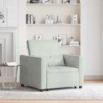 vidaXL Enkele Slaapbank met wielen Lichtgrijs 90 x 165 x 87, Huis en Inrichting, Fauteuils, Verzenden, Nieuw