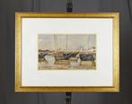André-Léon Vivrel (1886-1976) - Bateaux à marée basse