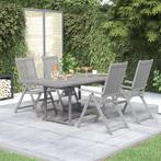 vidaXL 5-delige Tuinset massief acaciahout, Tuin en Terras, Tuinsets en Loungesets, 4 zitplaatsen, Nieuw, Tuinset, Verzenden
