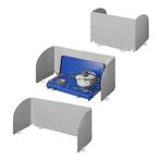 ProPlus Uitschuifbaar kookwindscherm - 3-delig - verstelb..., Caravans en Kamperen, Kampeeraccessoires, Ophalen of Verzenden, Nieuw