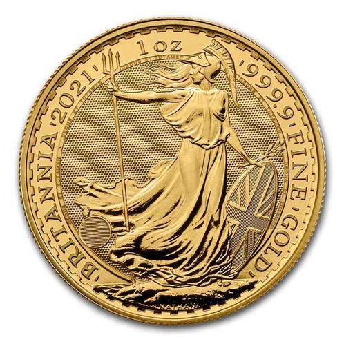 Gouden Britannia 1 oz 2021, Postzegels en Munten, Munten | Europa | Niet-Euromunten, Losse munt, Goud, Overige landen, Verzenden