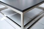 Design salontafel set van 2 ELEMENTS 75cm mat zwart, Huis en Inrichting, Tafels | Salontafels, Ophalen of Verzenden, Nieuw