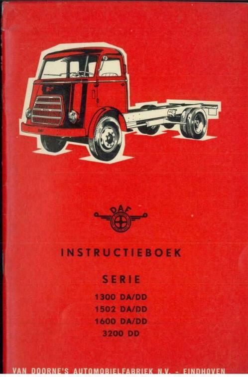 1960 DAF SERIE 1300 1502 1600 3200 DA/DD instructieboek, Auto diversen, Handleidingen en Instructieboekjes, Verzenden