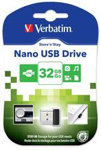 Verbatim | USB Stick | 32 GB | USB 2.0 | Nano, Computers en Software, USB Sticks, Nieuw, Verzenden