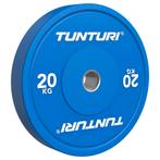 Tunturi Platinum Bumper Plate Blue, 20kg, Sport en Fitness, Verzenden, Nieuw