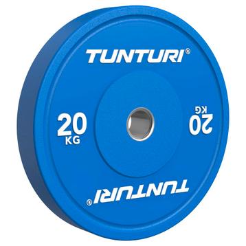 Tunturi Platinum Bumper Plate Blue, 20kg beschikbaar voor biedingen