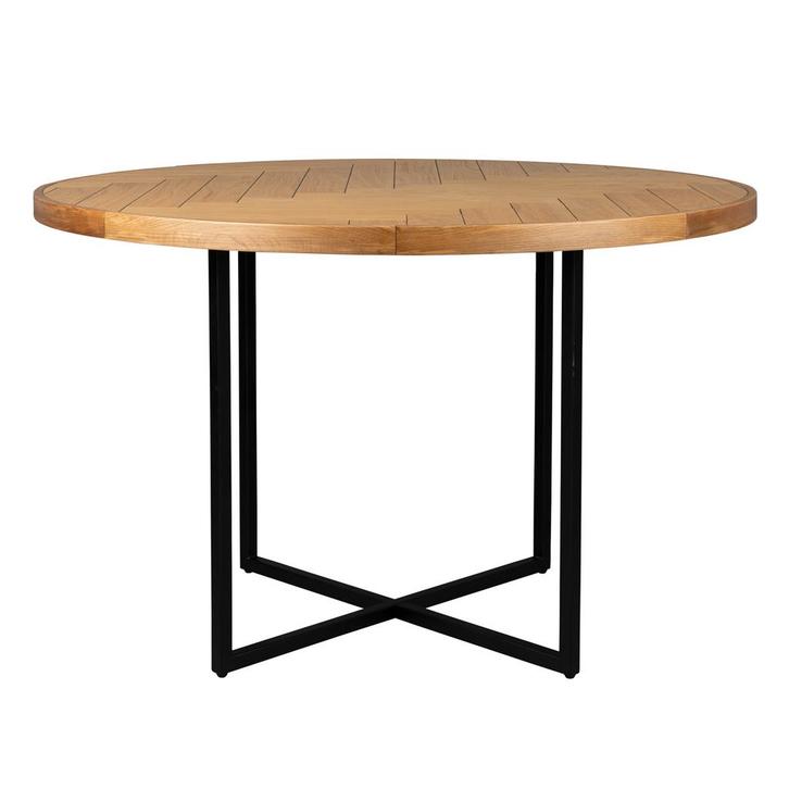 *WOONWINKEL* Ronde Eettafel Visgraat Eiken, Huis en Inrichting, Tafels | Eettafels, Nieuw, Verzenden