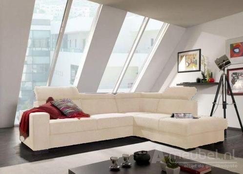 Hoekbank Raalte - hoekbanken - Creme, Huis en Inrichting, Banken | Sofa's en Chaises Longues, Nieuw, Stof