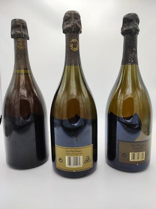 Dom Pérignon, 1980, 1995 & 1998 - Champagne Brut - 3 Flessen, Verzamelen, Wijnen