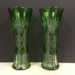 attributed to Val-Saint-Lambert - Vaas (2) - met de hand, Antiek en Kunst, Antiek | Glas en Kristal
