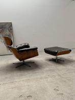 Giroflex Stoll - Martin Stoll - Lounge stoel - Hout, Leder,