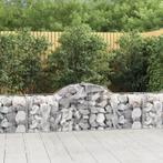 vidaXL Schanskorven 3 st gewelfd 200x50x60/80 cm, 100 cm of meer, Verzenden, Nieuw, Metaal
