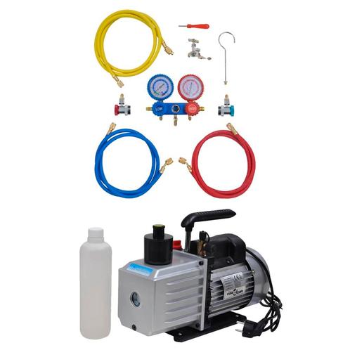 vidaXL Vacuümpomp 100 L/min met 2-voudige manometerset, Witgoed en Apparatuur, Airco's, Nieuw, Verzenden
