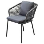 Eagle dining tuinstoel grijs wicker rope, Tuin en Terras, Tuinsets en Loungesets, Ophalen of Verzenden, Nieuw