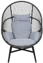 2dekans | Fauteuil Rotan Zwart - 74x73x103cm - House Nordic, Huis en Inrichting, Fauteuils, Ophalen of Verzenden, Zo goed als nieuw