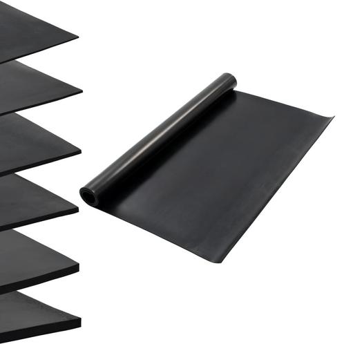 vidaXL Vloermat anti-slip 4 mm glad 1,2x2 m rubber, Doe-het-zelf en Verbouw, Vloerdelen en Plavuizen, Nieuw, Verzenden