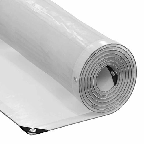 vidaXL Doorzichtig zeildoek met zeilringen 4x5 m, Doe-het-zelf en Verbouw, Overige Doe-het-zelf en Verbouw, Nieuw, Verzenden