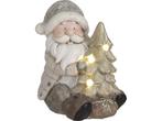 House of Seasons Kerstman Kerstbeeld met Verlichting - L22,5, Verzenden, Nieuw