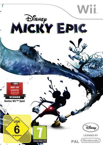 Disney Epic Mickey-Duits (Wii) Gebruikt, Spelcomputers en Games, Games | Nintendo Wii, Zo goed als nieuw, Ophalen of Verzenden
