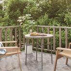 vidaXL Salontafel 45 cm poly rattan grijs, Verzenden, Nieuw