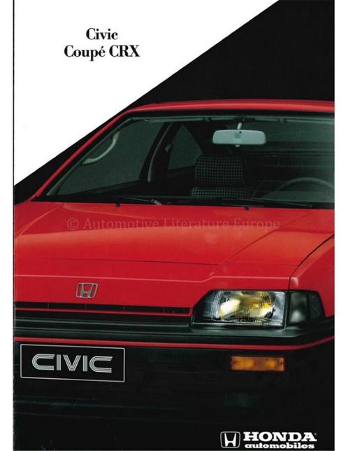 1984 HONDA CIVIC COUPÉ CRX BROCHURE FRANS, Boeken, Auto's | Folders en Tijdschriften, Honda