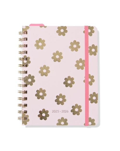 HEMA Schoolagenda 25-26 A5 karton bloem, Diversen, Agenda's, Nieuw, Verzenden