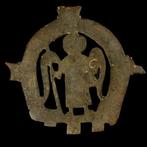 Byzantijns Brons Finial van Sint-Michael de Aartsengel,