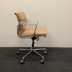 Design bureaustoel, Vitra soft Pad Chair EA 217, bruin leder, Huis en Inrichting, Ergonomisch, Gebruikt, Ophalen of Verzenden