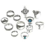 Fako Bijoux - Bohemian Stijl Ringenset - Kaya - 12-Delig -, Sieraden, Tassen en Uiterlijk, Ringen, Verzenden, Nieuw