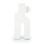 Vaas Tribe 25.5cm - Wit - 221667 - decoratie, Nieuw