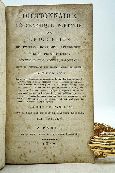 Laurent Echard / Vosgien - Dictionnaire géographique, Antiek en Kunst, Antiek | Boeken en Bijbels