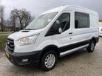 Ford Transit 350 2.0 TDCI 170pk L2H2 DC 6 persoons Trend RWD, Auto's, Nieuw, Diesel, Ford, Wit