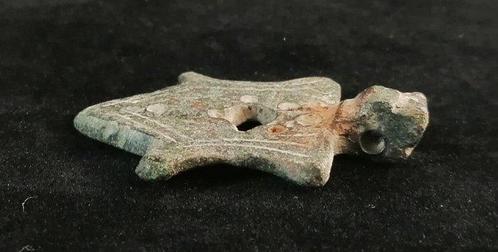 Viking periode Brons GEDECOREERDE hanger - 40 mm (Zonder, Sieraden, Tassen en Uiterlijk, Antieke sieraden