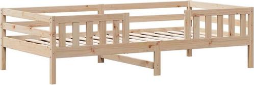 vidaXL - Bedframe - zonder - matras - massief - grenenhout -, Huis en Inrichting, Slaapkamer | Matrassen en Bedbodems, Zo goed als nieuw