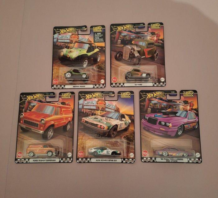 Hot Wheels, Mattel 1:64 - Modelauto (5) - *No Reserve* Hot, Hobby en Vrije tijd, Modelauto's | 1:5 tot 1:12