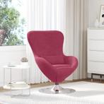 vidaXL Hangstoel fluweel wijnrood, Huis en Inrichting, Fauteuils, Verzenden, Nieuw