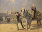 Henry Maurice Cahours (1889-1974) - Boeren met paard en, Antiek en Kunst, Kunst | Schilderijen | Klassiek