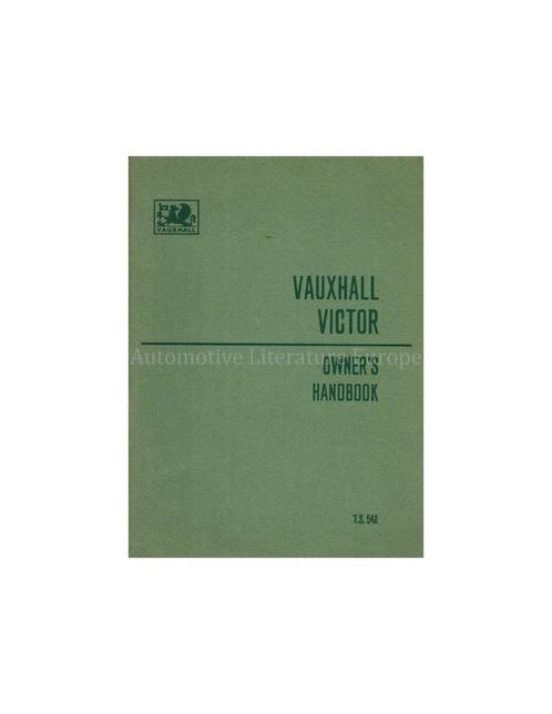 1961 VAUXHALL VICTOR INSTRUCTIEBOEKJE ENGELS, Auto diversen, Handleidingen en Instructieboekjes